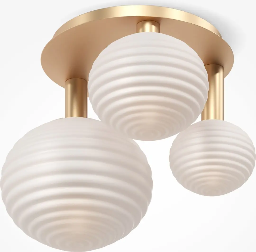 Maytoni Reels Plafondlamp - 3 Lichtpunten - Goud