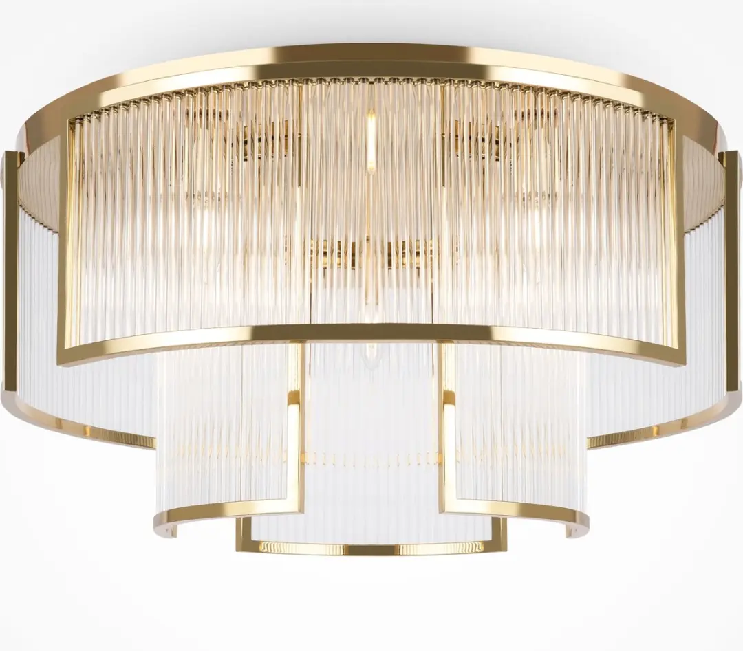 Maytoni Frame Plafondlamp - Goud - Ø65cm