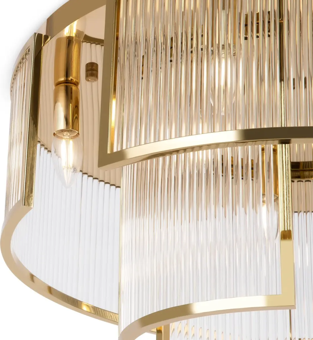 Maytoni Frame Plafondlamp - Goud - Ø65cm