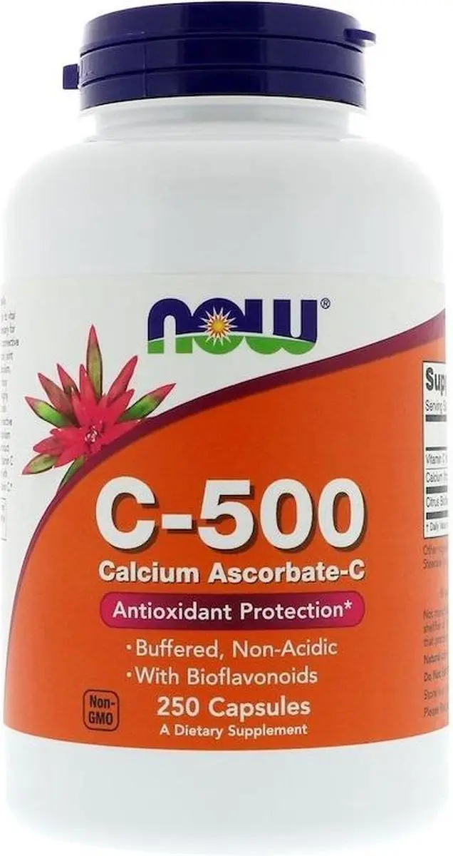 Now Foods C-500 Buffered 250 Capsules - 500mg
