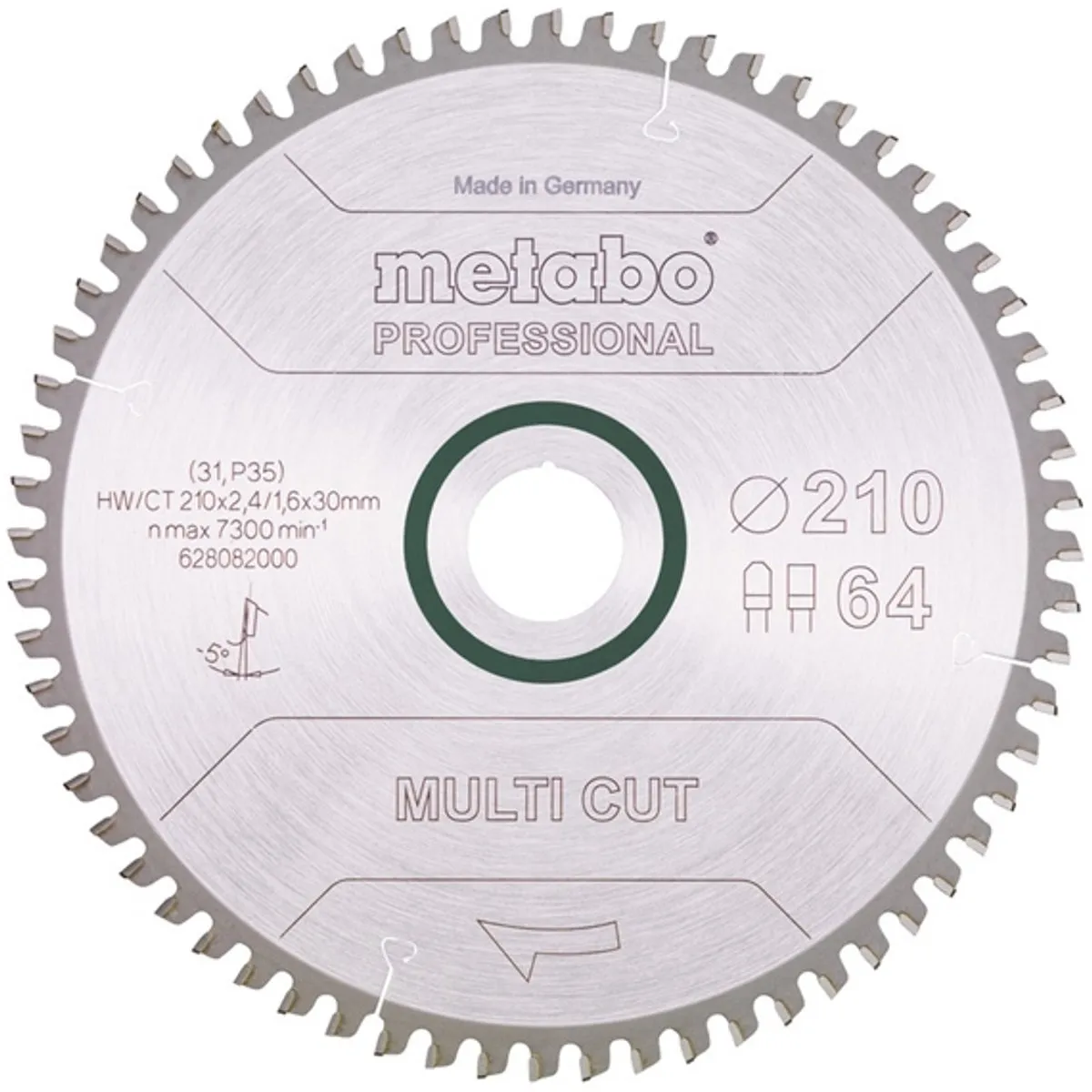 Metabo Cirkelzaagblad HM 210x30mm 64 Tanden - afbeelding 2 van 2