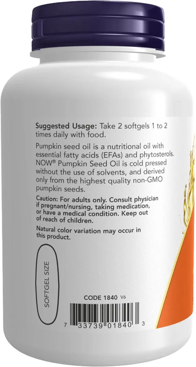 Now Foods Pompoenzaadolie 100 Softgels
