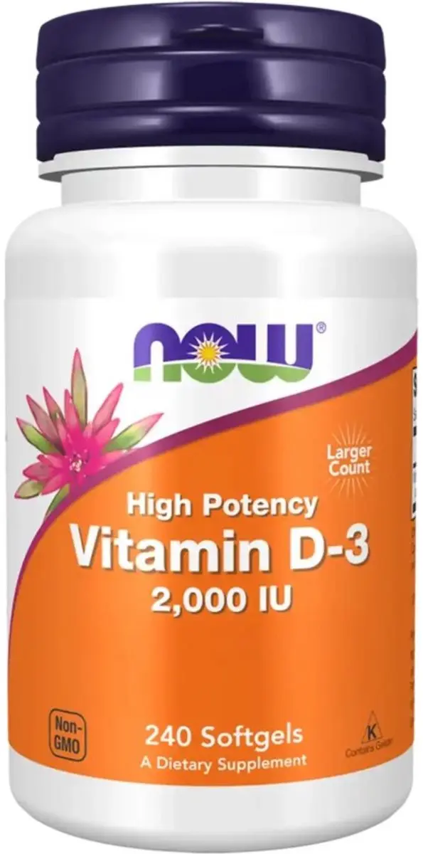 Now Foods Vitamine D3 2000IE Softgels