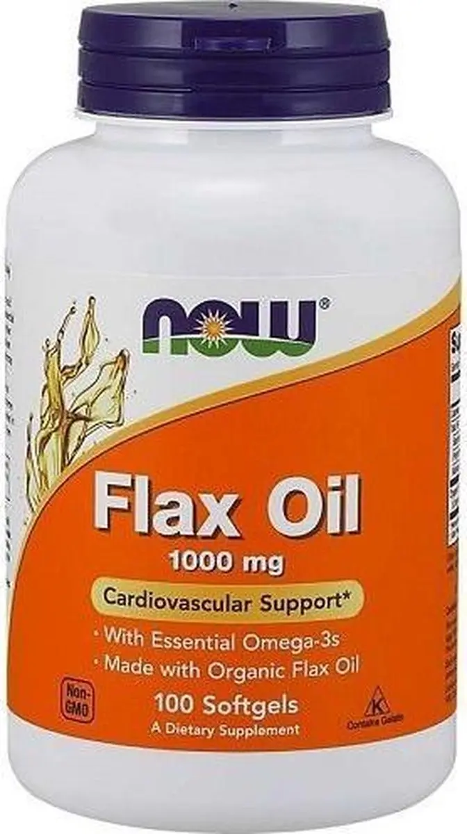 Now Foods Lijnzaadolie Gelcaps - 100 Stuks