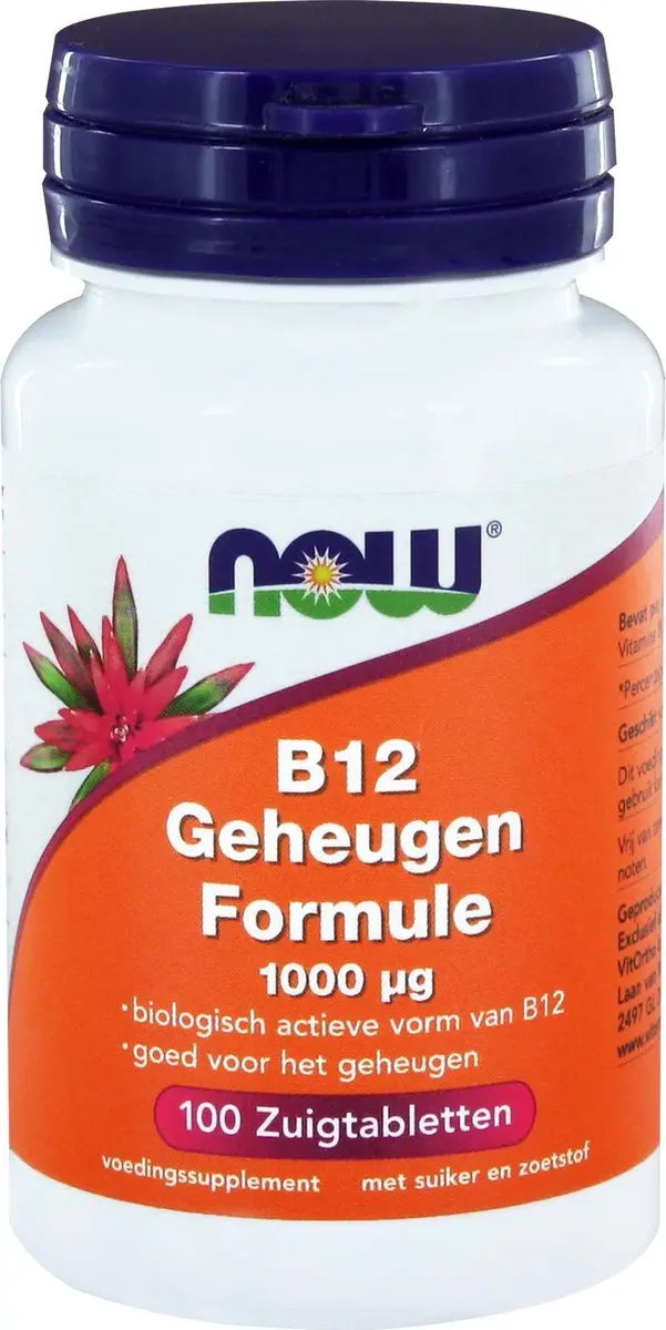 Now Foods Vitamine B-12 Geheugen Formule 1000µg