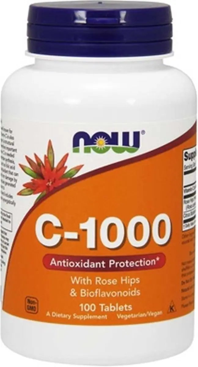 Now Foods C-1000 met Rozenbottel & Bioflavonoïden 150 tabletten
