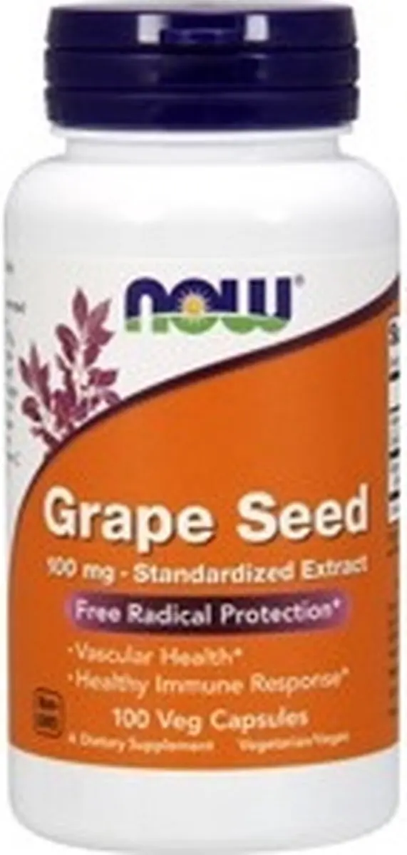 Now Foods Druivenpitextract 100mg - 100 Vcaps