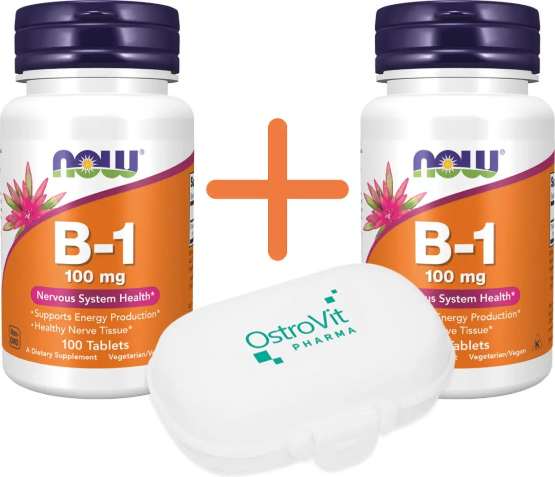 Now Foods Vitamine B-1 100mg - 200 Tabletten