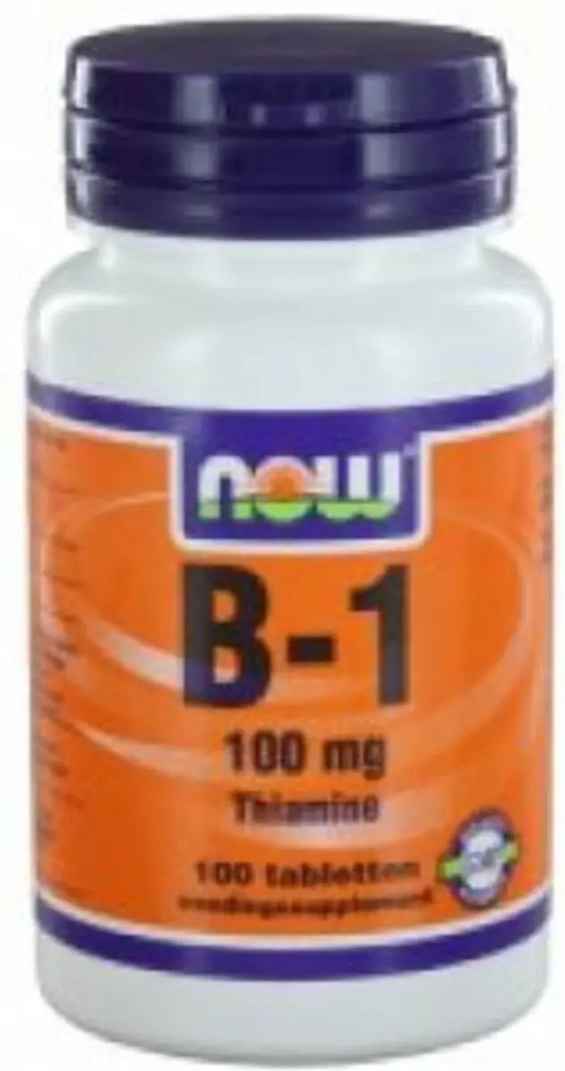 Now Foods Vitamine B-1 100mg - 100 Tabletten