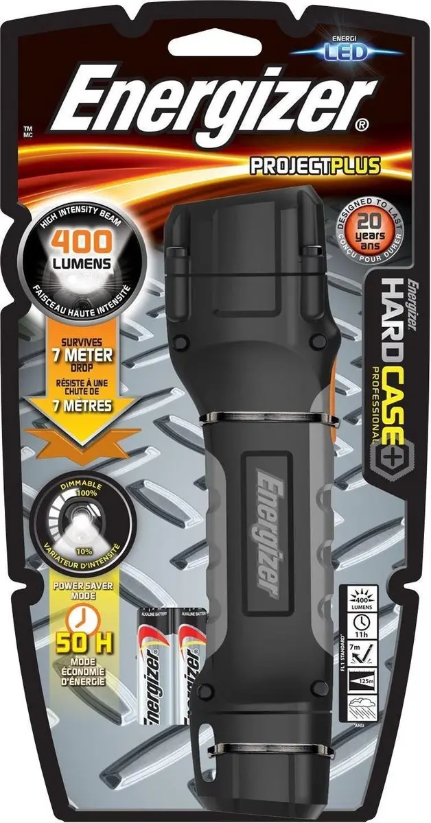 Energizer Hardcase Pro Zaklamp - Zwart