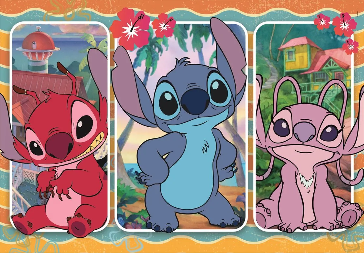 Clementoni Disney Stitch Maxi Puzzel 24 Stukjes - Multicolor