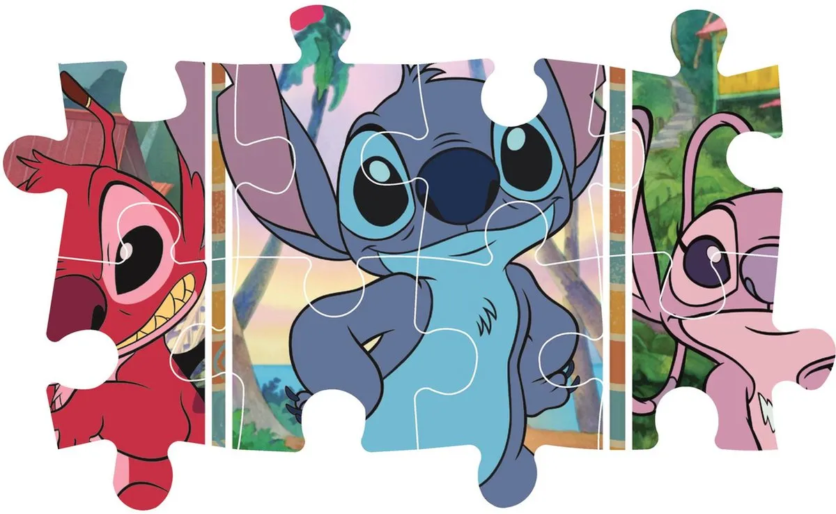 Clementoni Disney Stitch Maxi Puzzel 24 Stukjes - Multicolor