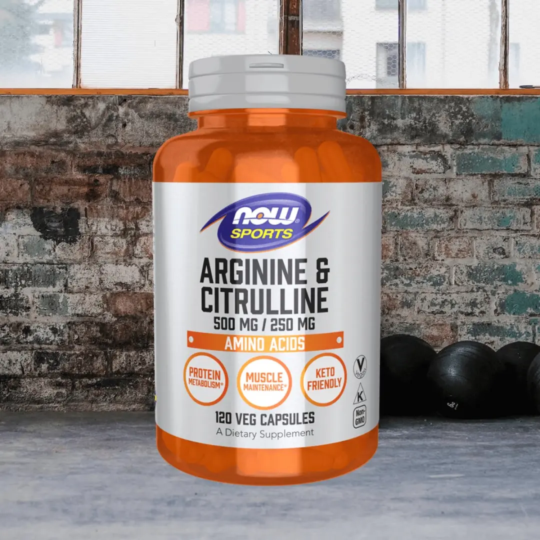 Now Foods Arginine & Citrulline 500mg/250mg 120 Vcaps