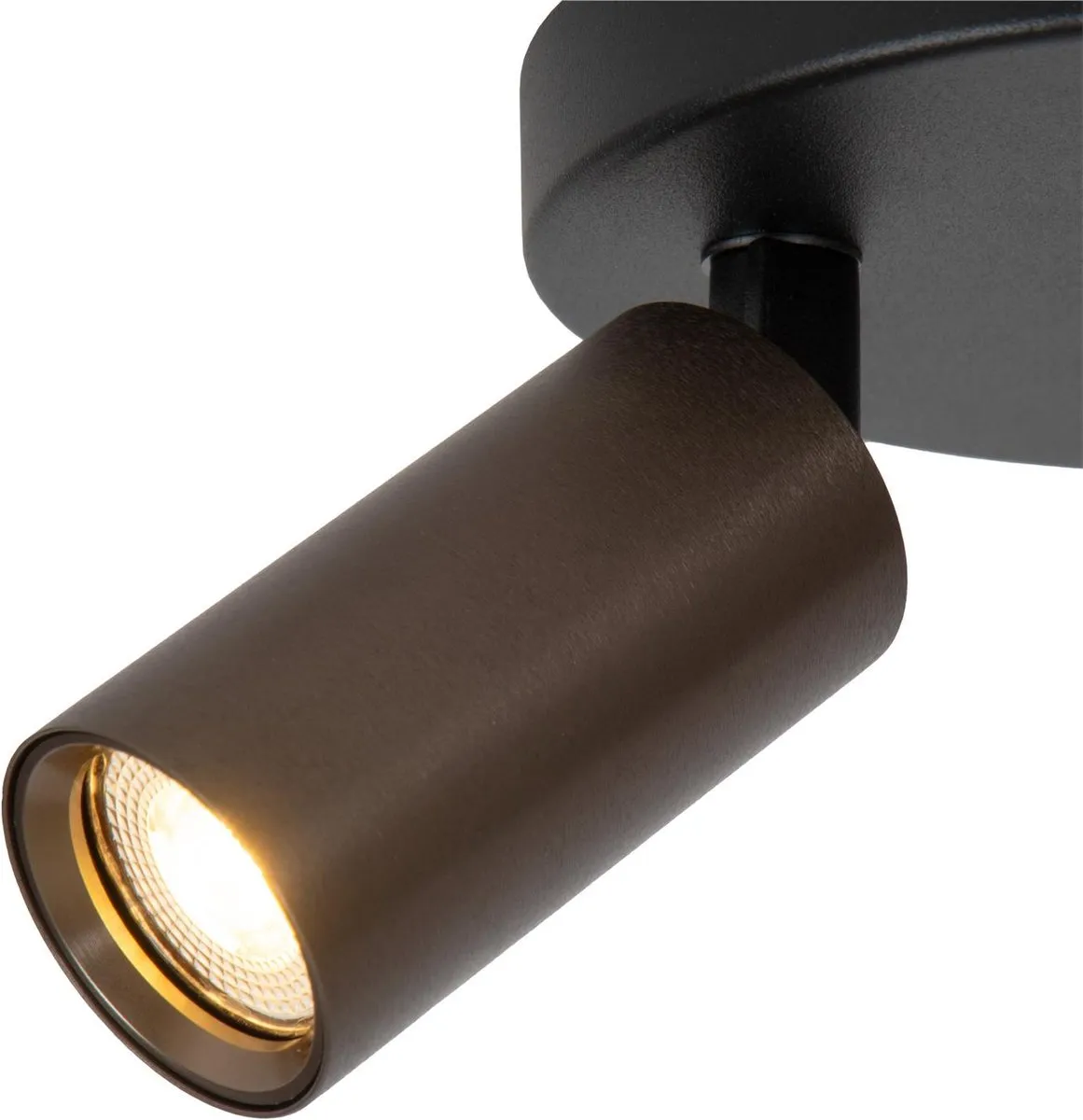 Lucide Ritmo Plafondspot Ø15cm - 2xGU10 Koffie