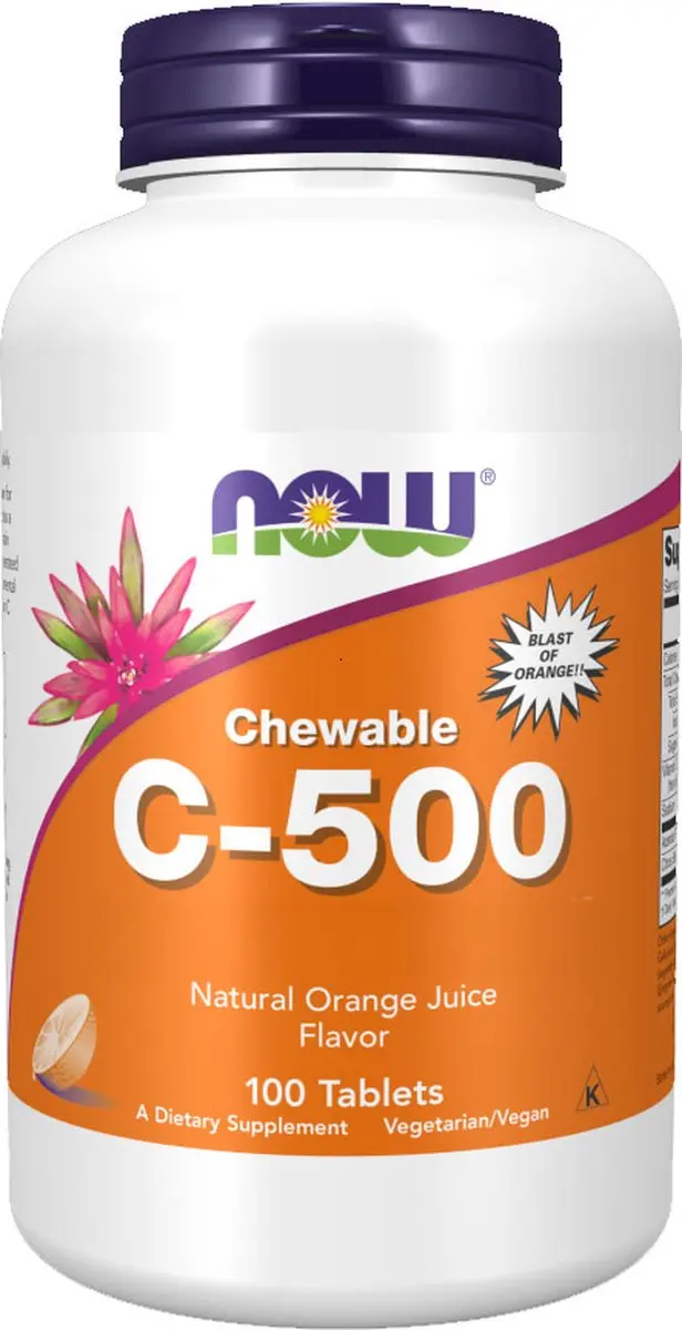 Now Foods Vitamine C-500 Chewables