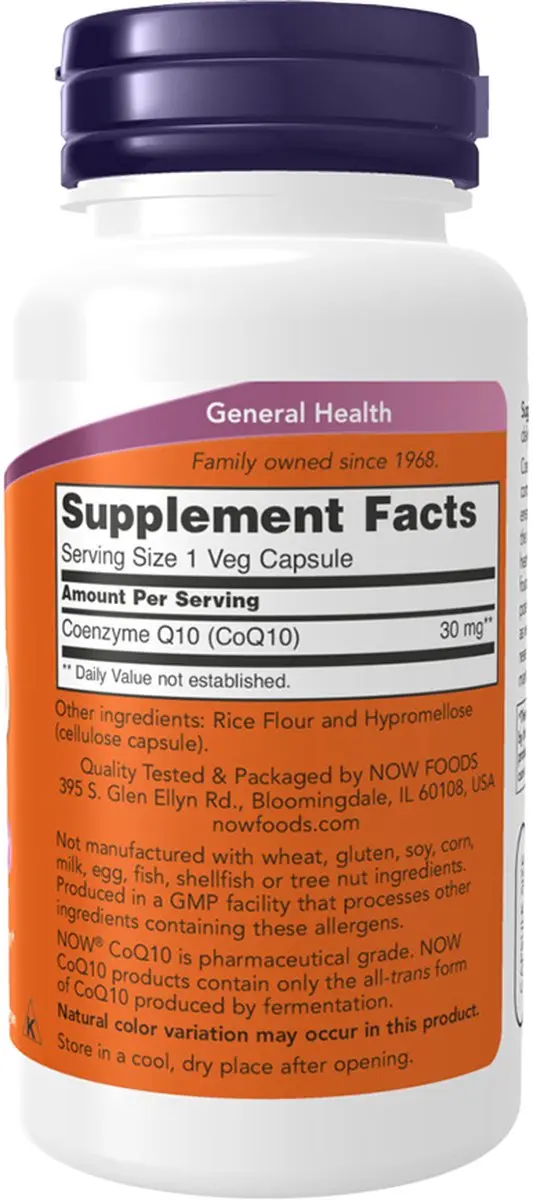 Now Foods CoQ10 30mg - 120 Vcaps