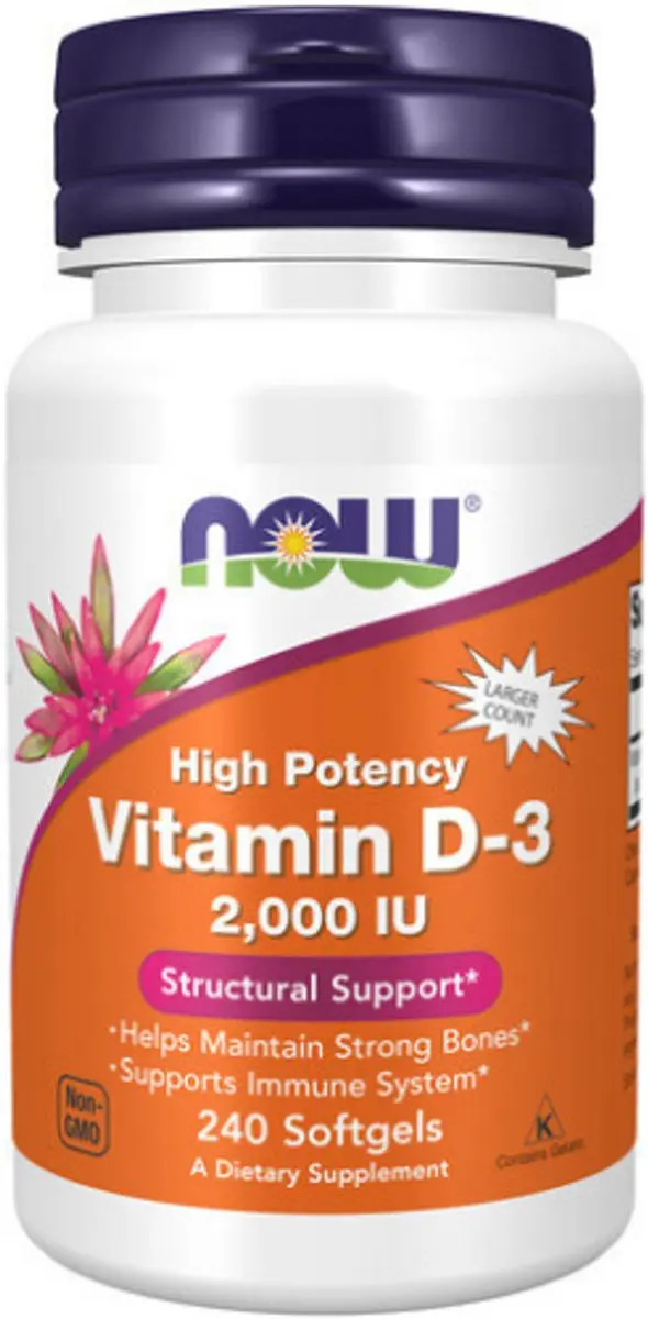 Now Foods Vitamine D3 2000 IE
