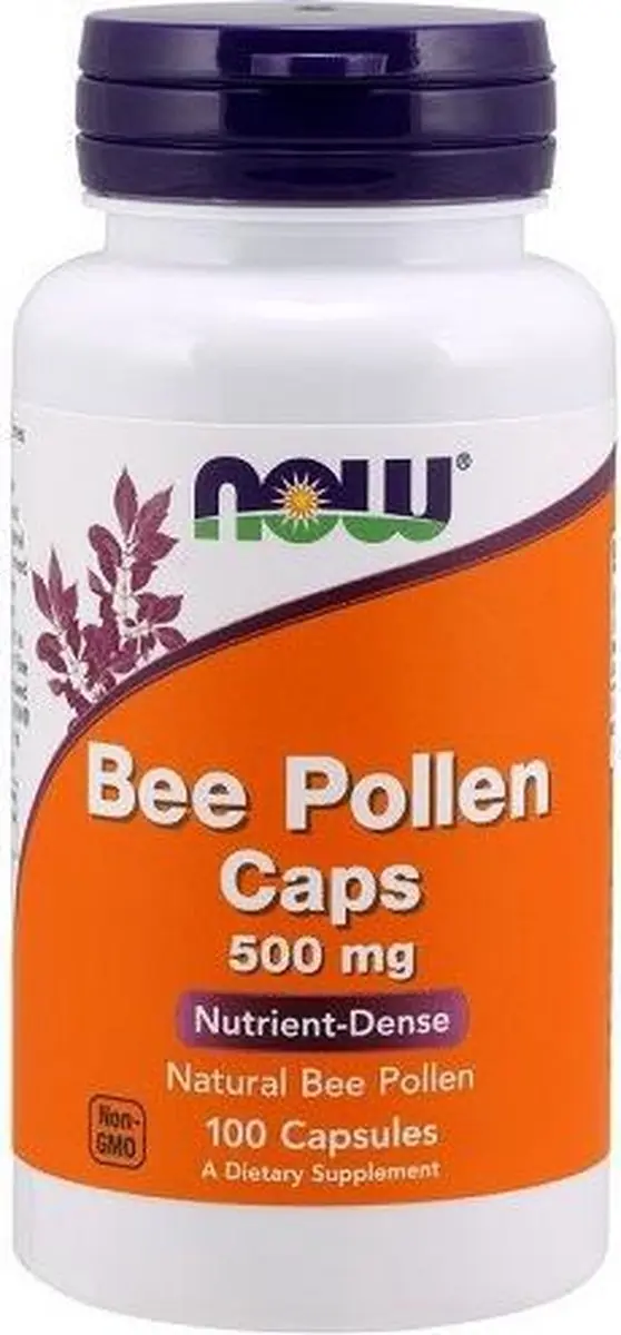 Now Foods Bee Pollen 500mg - 100 Capsules