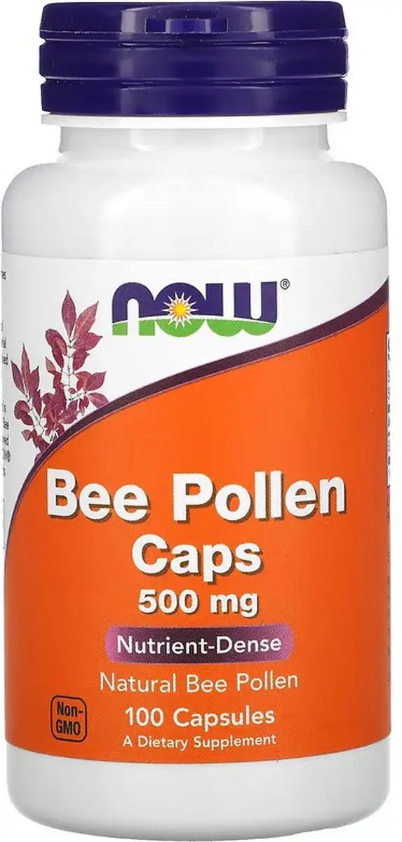 Now Foods Bee Pollen 500mg - 100 Capsules