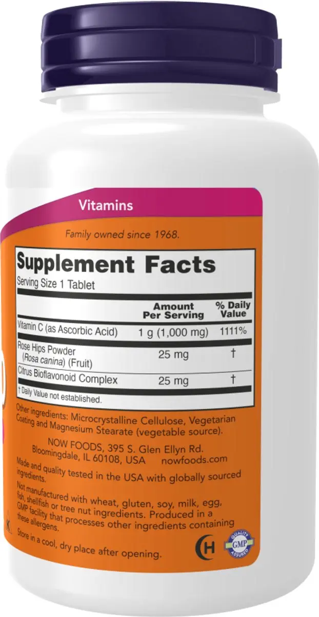 Now Foods C-1000 Sustained Release Vitamine C 250 tabletten