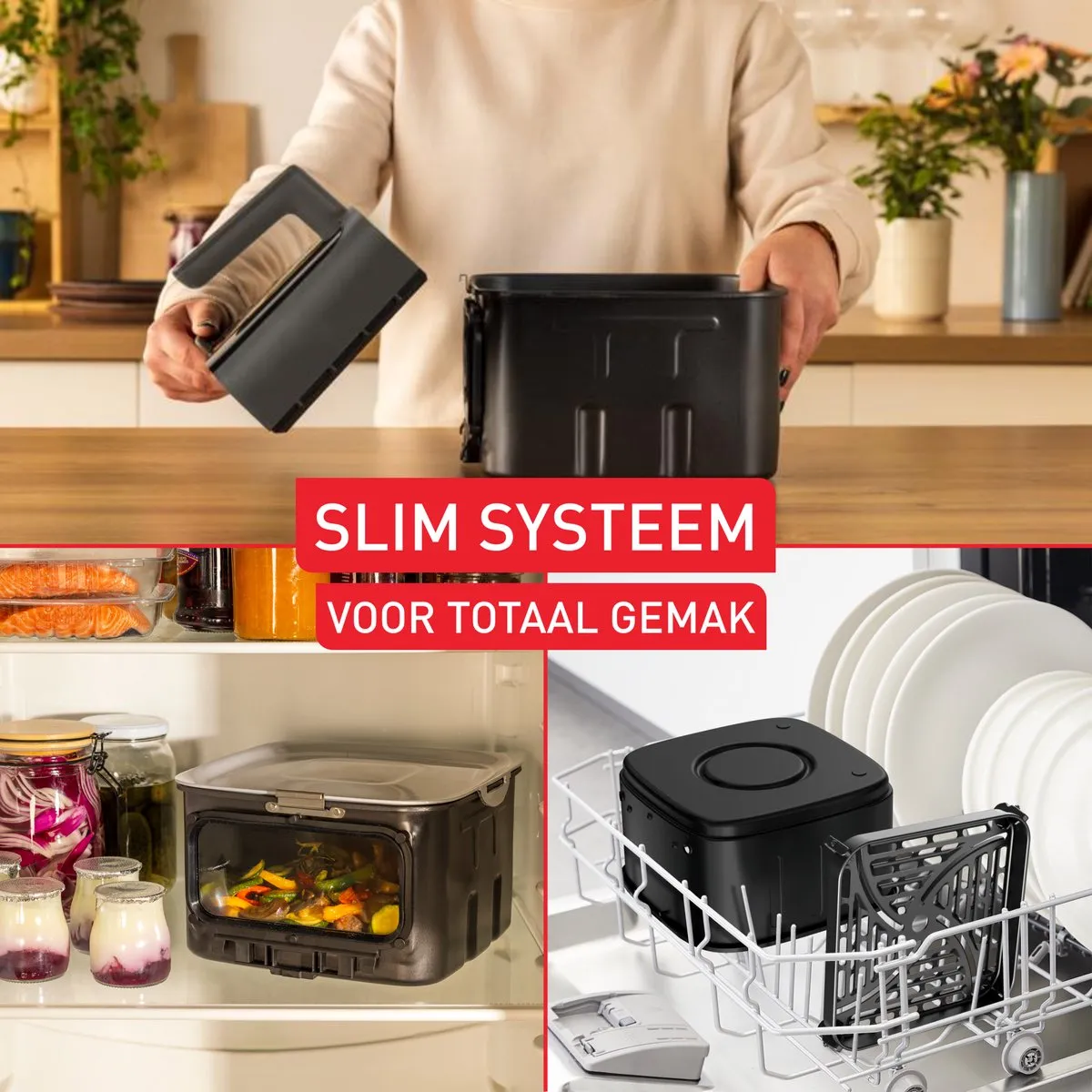 Tefal Easy Fry Silence XXL EY846H Airfryer - 7L - 1700W - Donkergrijs - afbeelding 6 van 6