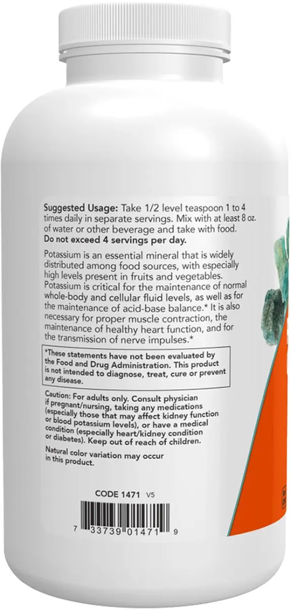 Now Foods Kalium Gluconaat Poeder 454g