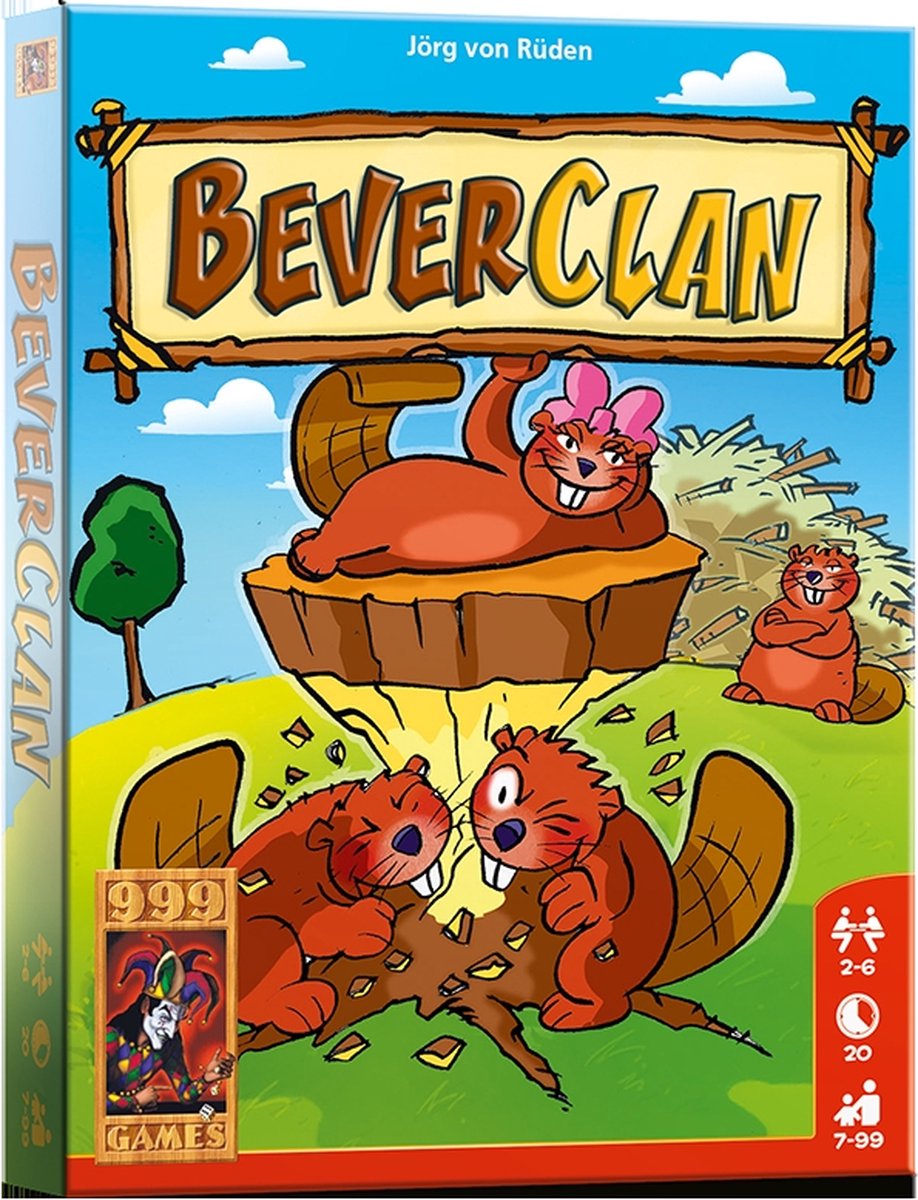 999 Games - Beverclan - Kaartspel - Kinderspel - Educatief spel - Actiespel - Klein cadeautje