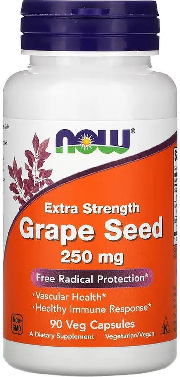 Now Foods Druivenpitextract Extra Strength 90 Vcaps