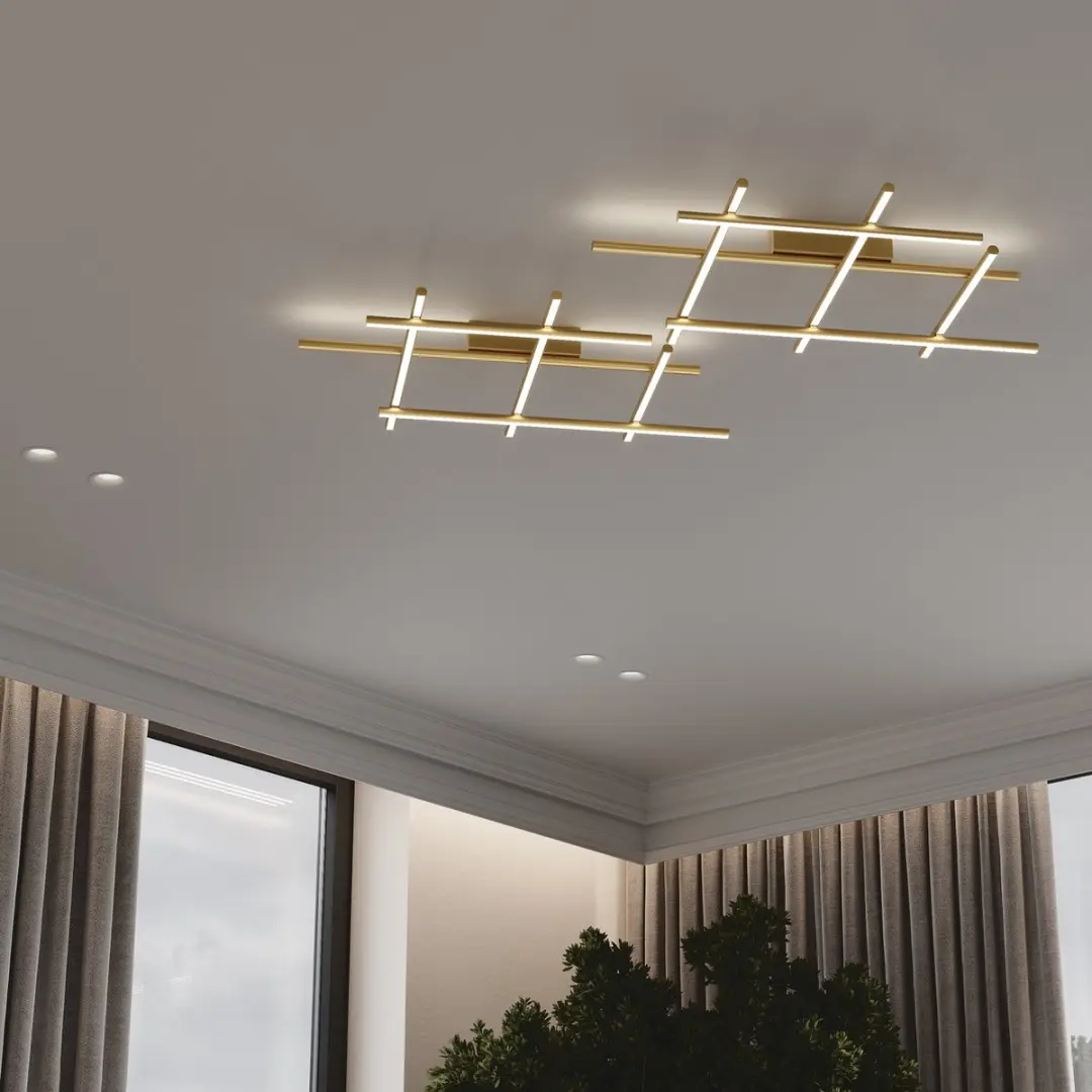 Maytoni Radiance Plafondlamp Goud - 9x50W