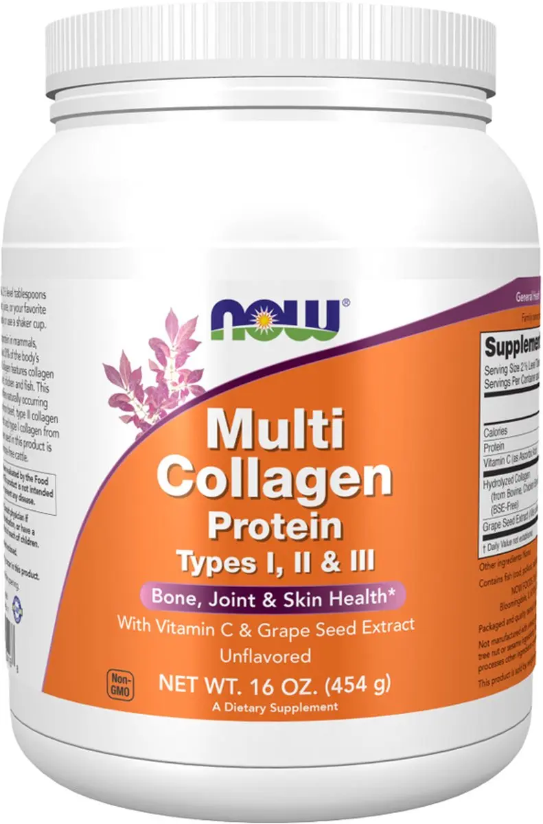 Now Foods Multi Collageen Eiwit Type I, II & III