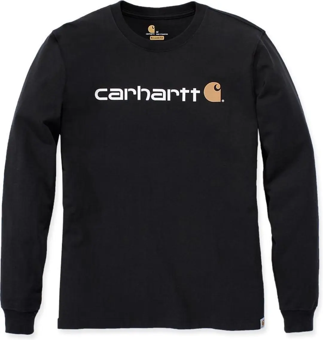 Carhartt Core Logo Longsleeve T-Shirt Relaxed Fit XS