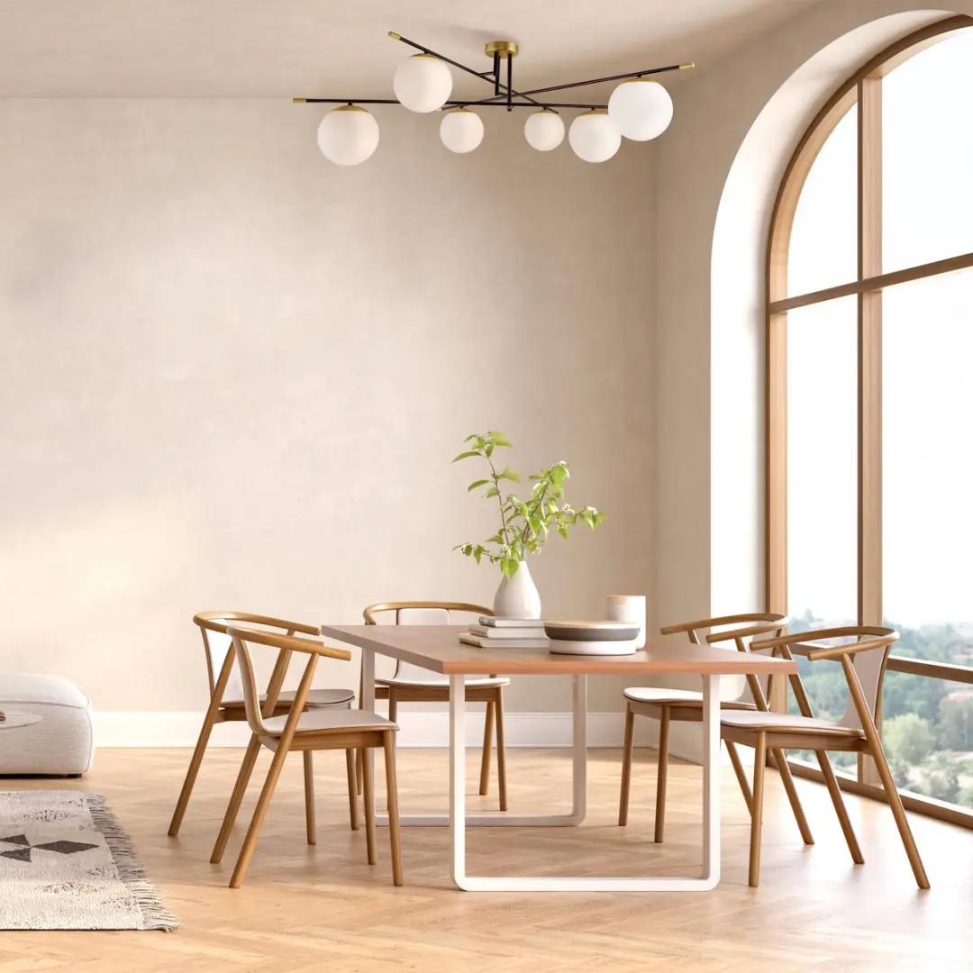 Maytoni Nostalgia Plafondlamp - 6x40W - Ø115cm - Goud
