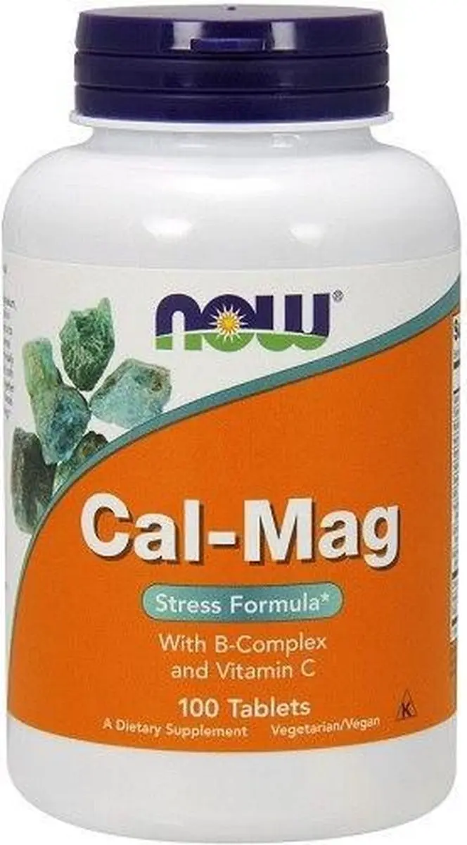 Now Foods Cal-Mag met B-Complex & Vitamine C 100 tabletten