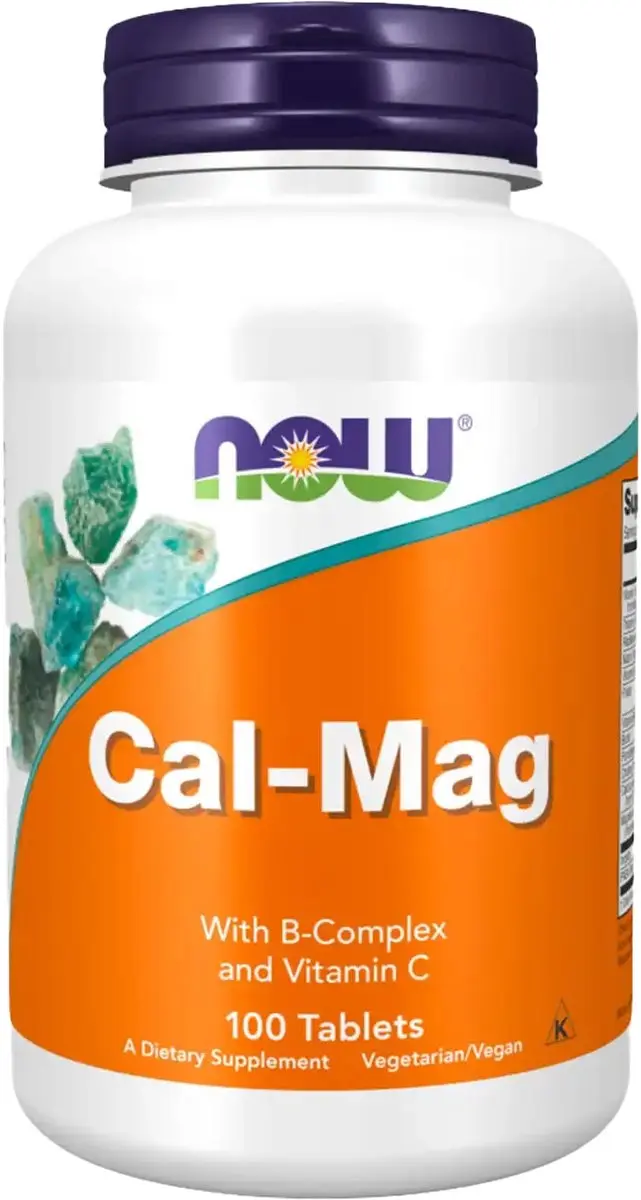 Now Foods Cal-Mag met B-Complex & Vitamine C 100 tabletten