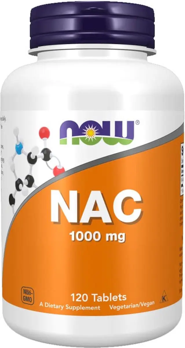 Now Foods NAC 1000mg - 60 Tabletten