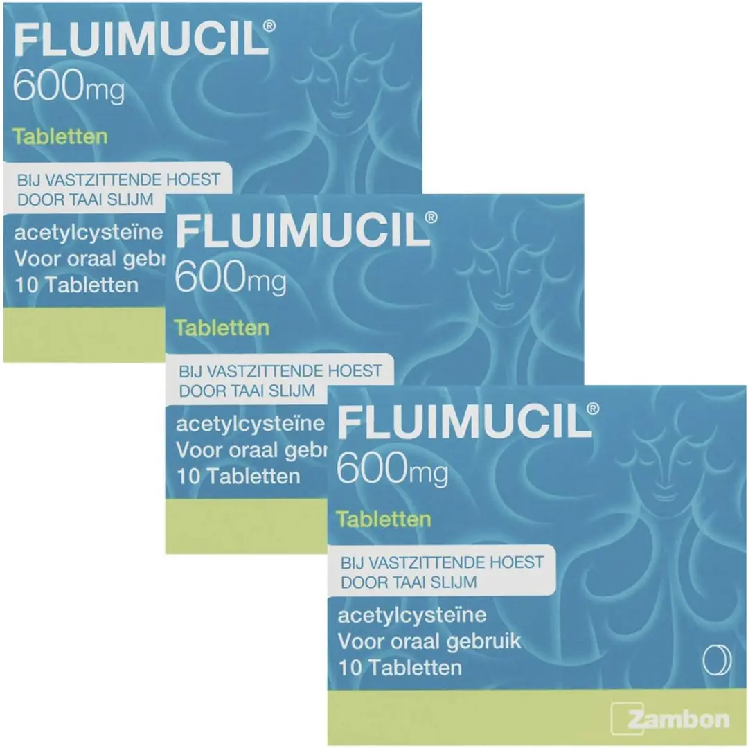 Fluimucil 600mg Tabletten - 30 Stuks