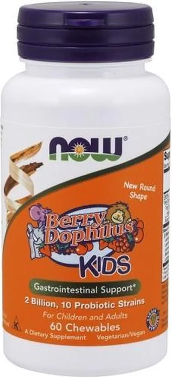 Now Foods BerryDophilus Kauwtabletten - 60 Stuks