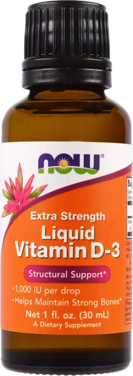 Now Foods Vitamine D3 Extra Sterkte 30ml