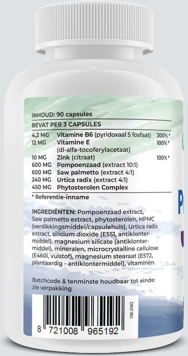 Now Foods Prostaat Support 90 Capsules - 650mg