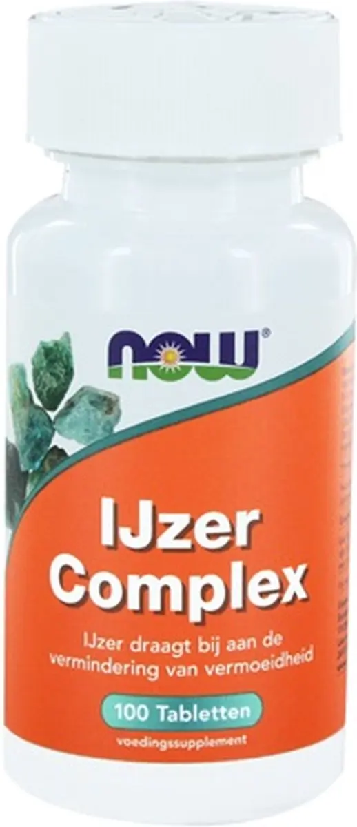 Now Foods Iron Complex 100 Tablets - 36g