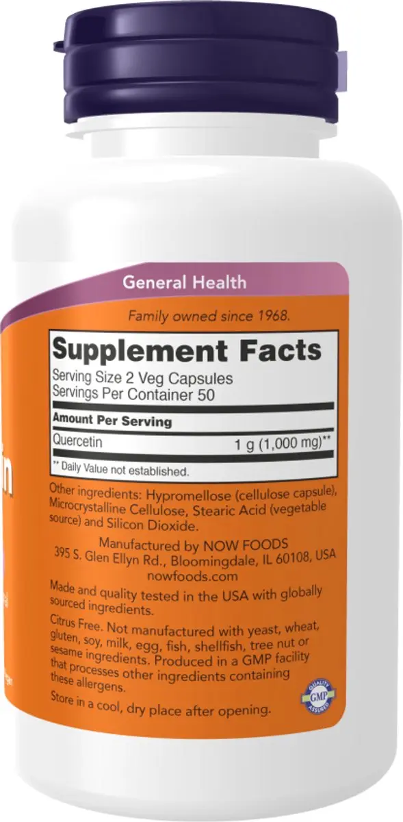 Now Foods Quercetin 500mg - 100 V-caps