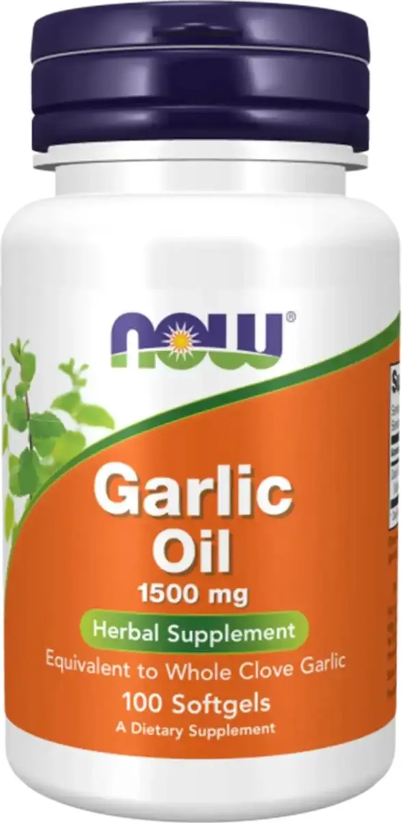 Now Foods Knoflookolie 1500mg Vegan