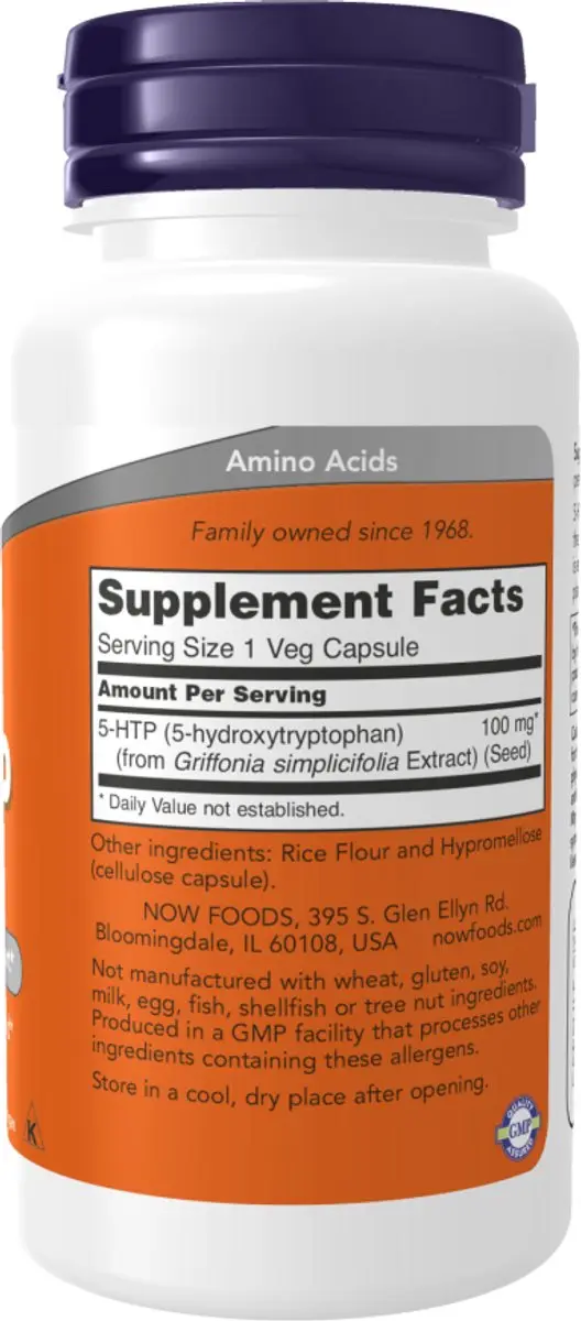 Now Foods 5-HTP 100mg - 120 Vcaps