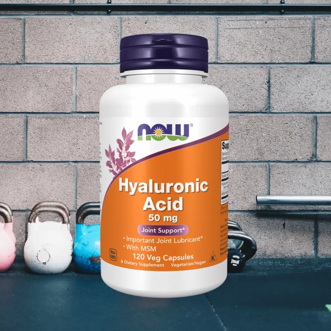Now Foods Hyaluronzuur 50mg + MSM 120 Vcaps - Gewrichtsondersteuning