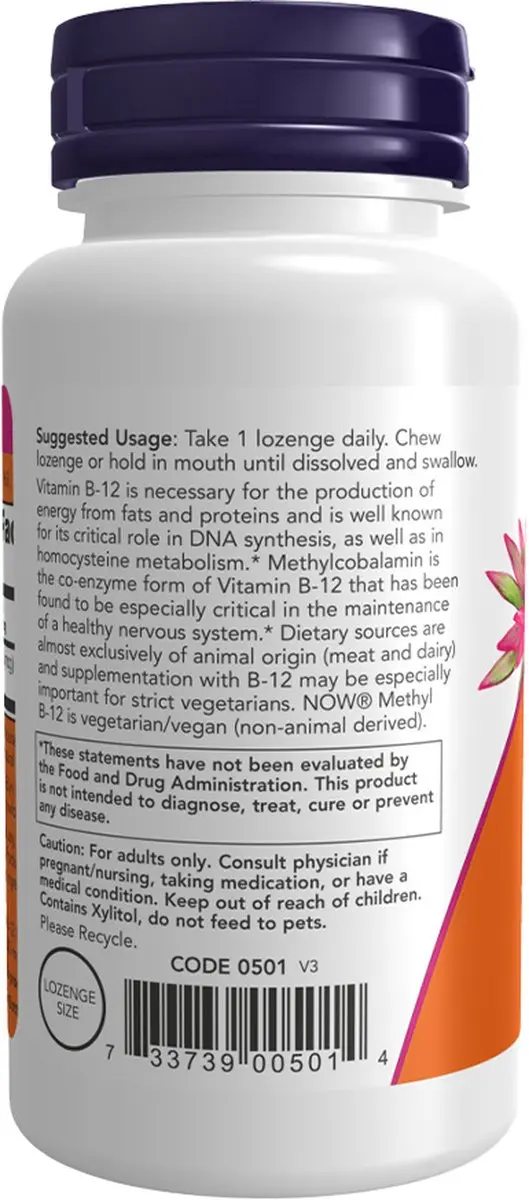 Now Foods Methyl B12 10000mcg - 60 Stuks