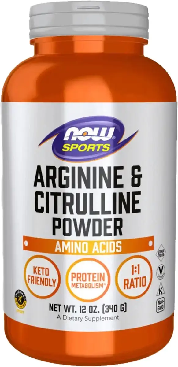 Now Foods Arginine & Citrulline Poeder 340g