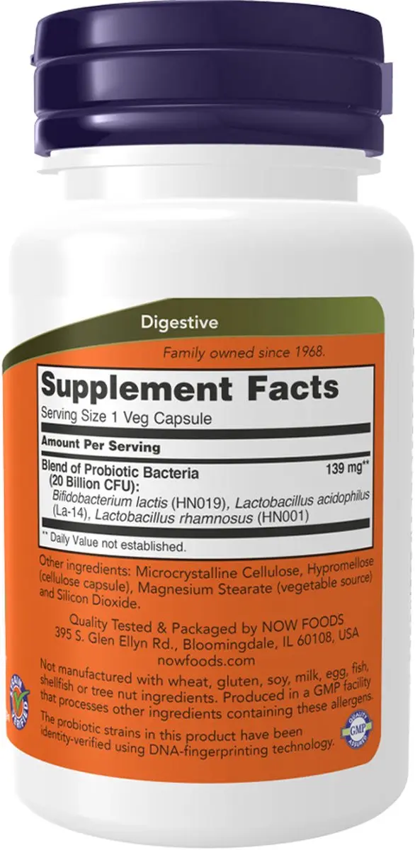 Now Foods Womans Biotics 20 miljard - 50 capsules