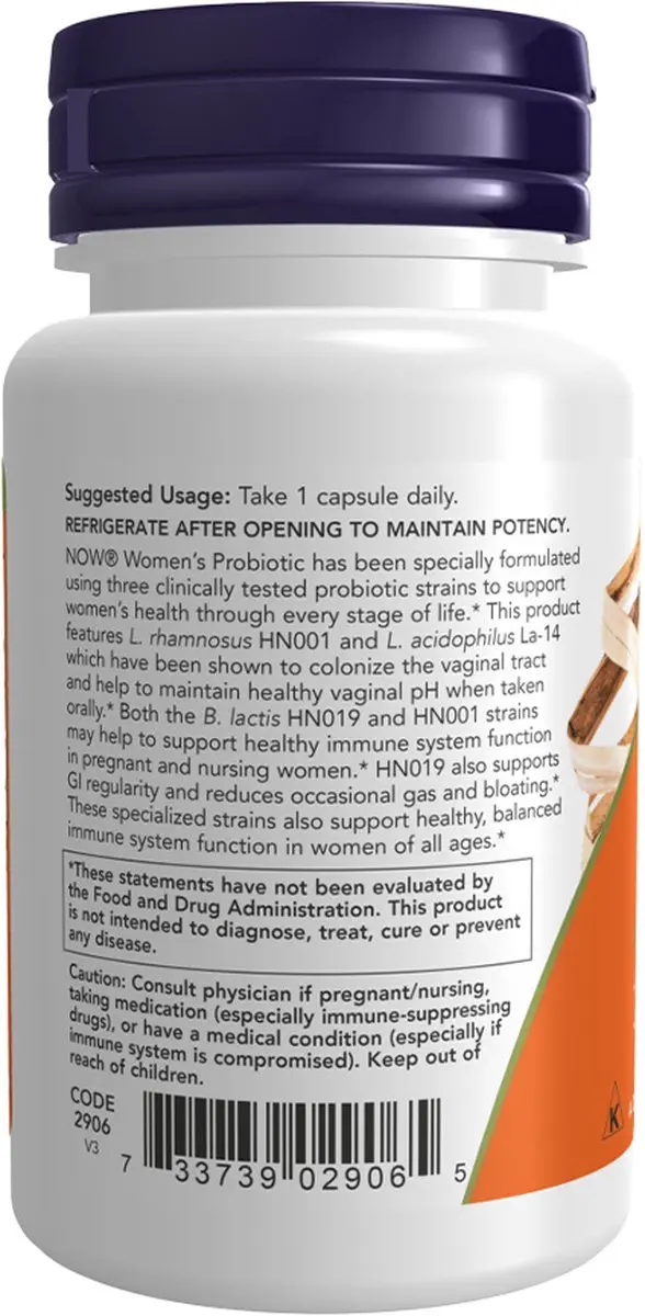 Now Foods Womans Biotics 20 miljard - 50 capsules