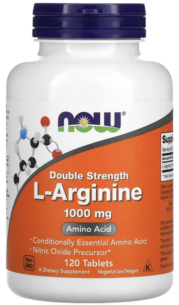 Now Foods L-Arginine 1000mg 120 Tablets