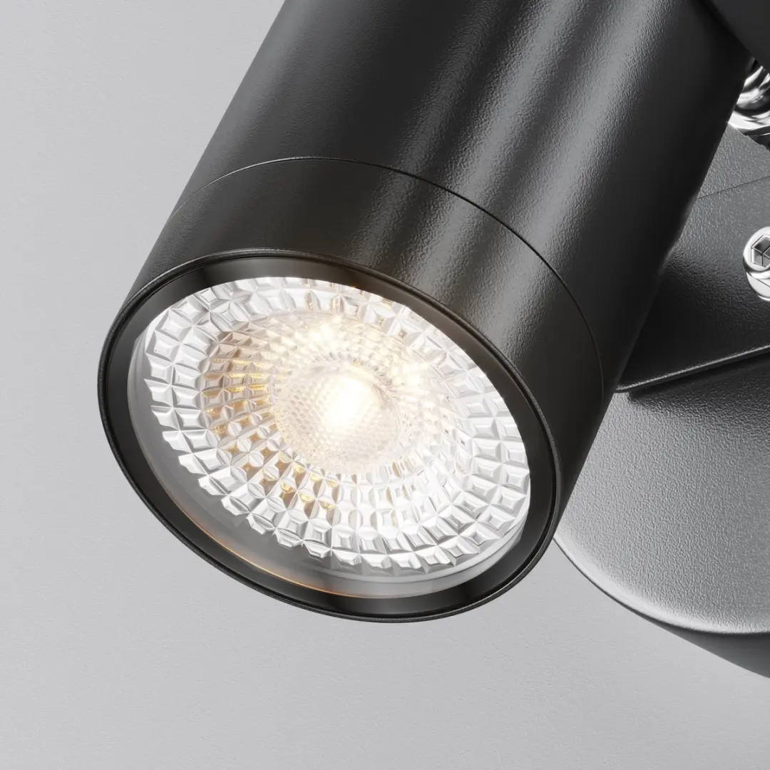 Maytoni Outdoor Scope Wandlamp - Ø5,5cm - Zwart